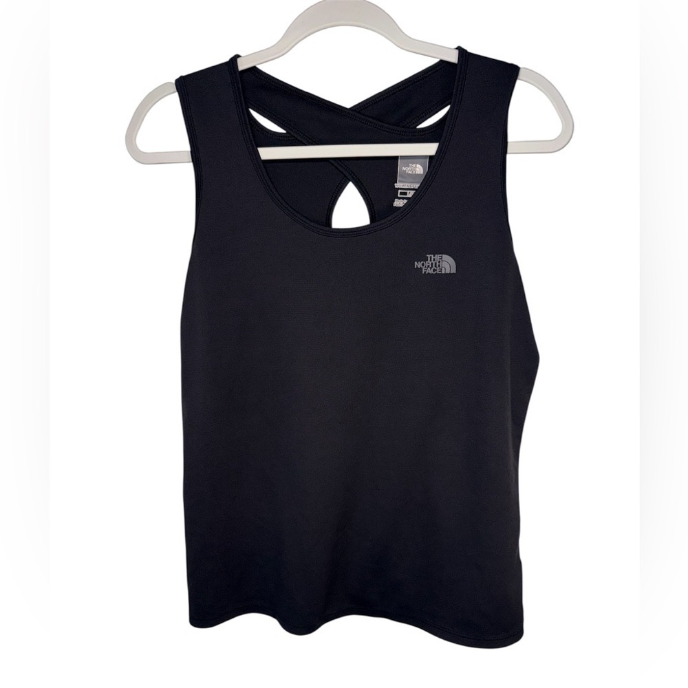 The North Face Women's Athletic Black Tank Top with Razorback Size l Large
